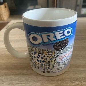 NWOT Vintage Nabisco Brands Oreo & Oreo Wafer Design Cookie Coffee Tea Mug